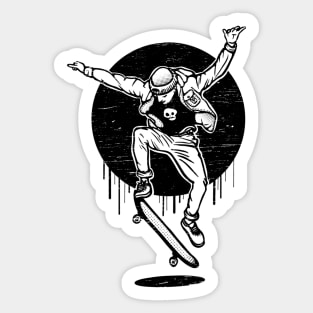 skateboard trick Sticker